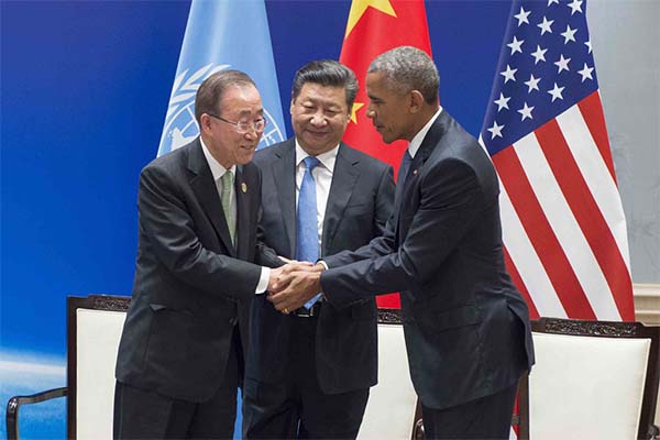 Oeclogia - Climat-COP21/Chine-USA - Crédit photo : SG des Nations Unies