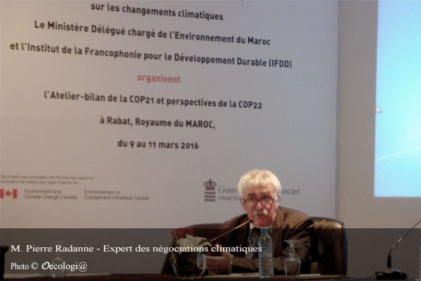 M. Pierre Radanne - Expert des négociations climatiques