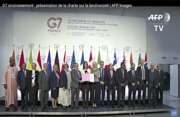  G7 environnemnt: présentation de la charte sur la biodiversité